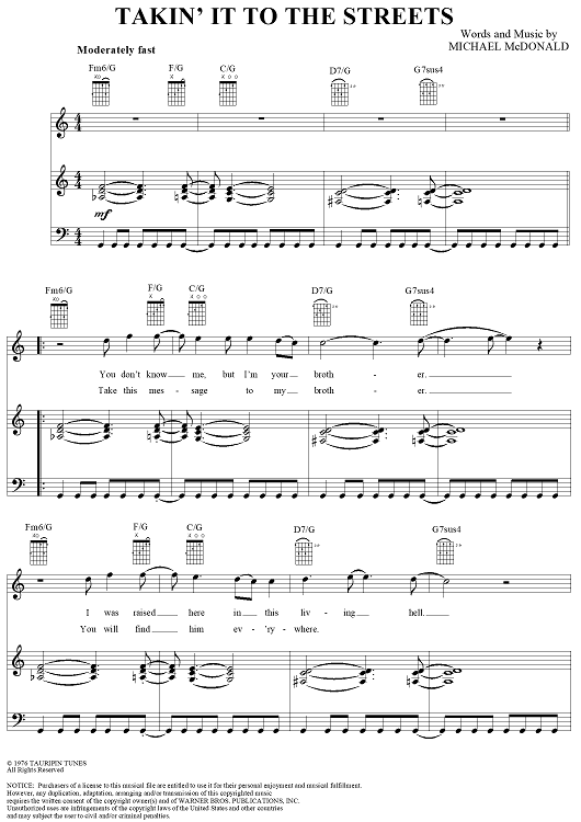 Takin' It To The Streets