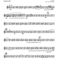 Aria - Duet from Cantata No. 78 - Clarinet 2 in Bb