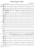 Violin Concerto in A minor, Op. 82 - Full Score