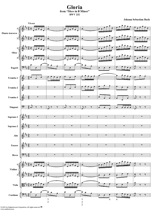 "Gloria", from "Mass in B Minor" (BWV232)