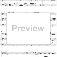 Sonata No. 1 in G Major, Movement 2 - Piano Score