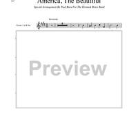 America, The Beautiful - Cornet 1 in Bb