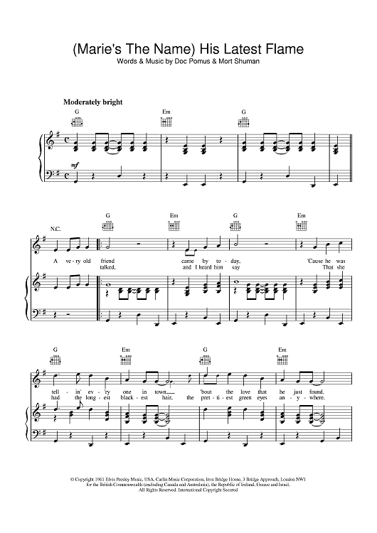 (Marie's The Name) His Latest Flame