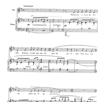 Canco del capvespre - Score