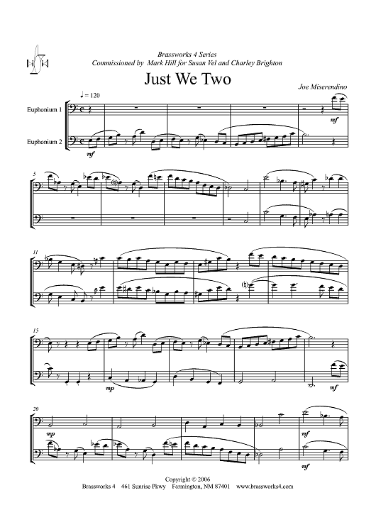 Just We Two - Euphoniums BC