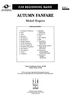 Autumn Fanfare - Score Cover