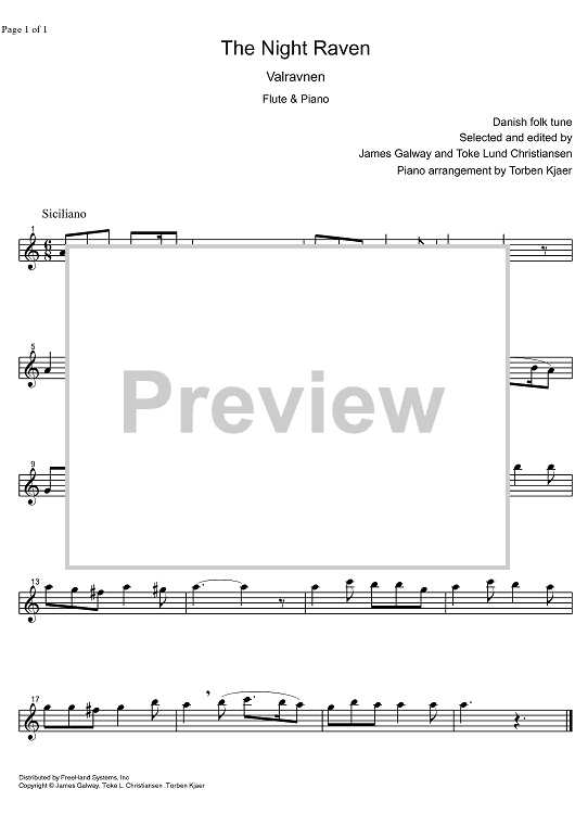 The Night Raven - Flute