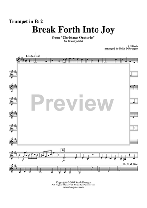 Break Forth Into Joy - Trumpet 2
