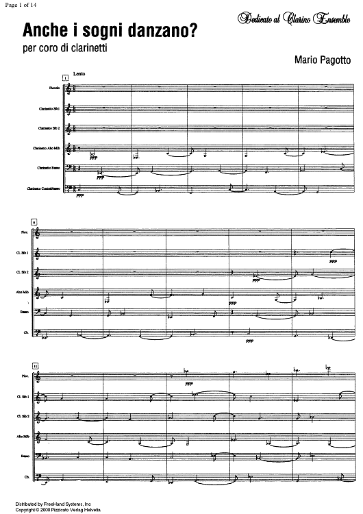 Anche i sogni danzano? - Score