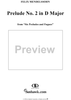 Six Preludes and Fugues, Op. 35 - Prelude No. 2 in D Major