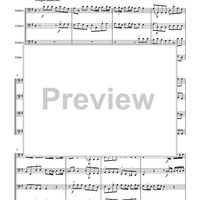 Concerto for Cello Quartet - Score