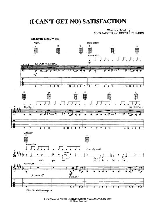 (I Can't Get No) Satisfaction