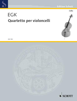 Quartet for violoncellos - Score and Parts