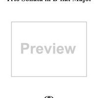 Trio Sonata in B-Flat Major, Op. 3, No. 3 - Score