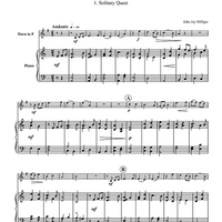 Three Pieces for Horn - Piano Score