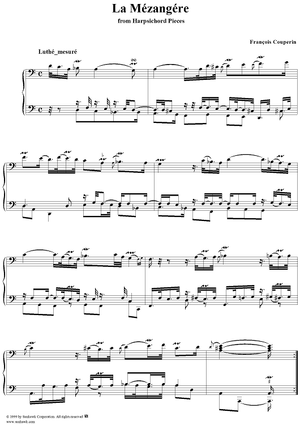 Harpsichord Pieces, Book 2, Suite 10, No.2:  La Mézangére