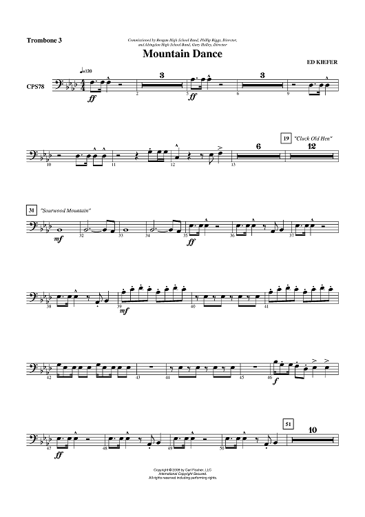 Mountain Dance - Trombone 3
