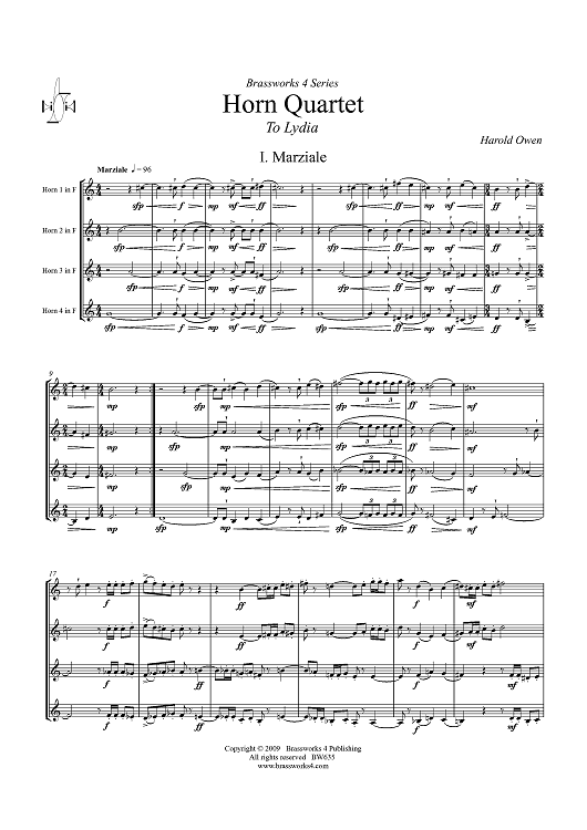 Horn Quartet - Score