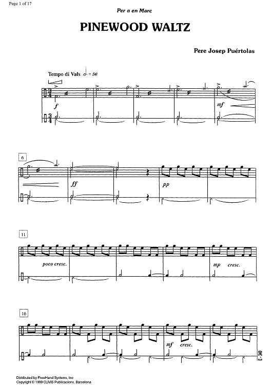 Pinewood waltz - Drums