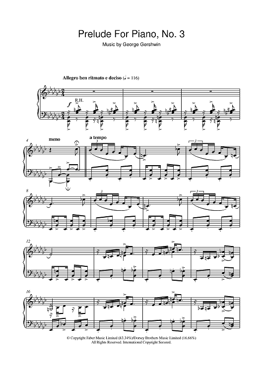 Prelude For Piano, No.3