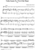 Violin Sonata No. 19 in E-flat Major, K293c - Full Score