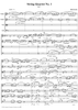 String Quartet No. 1, Movement 1 - Score