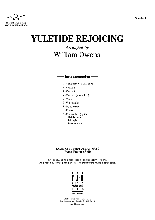 Yuletide Rejoicing - Score