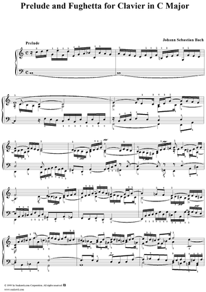 Prelude and Fughetta in C Major  (BWV 870)