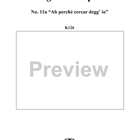 Ah perchè cercar degg' io (Aria), No. 11a from "Il Sogno di Scipione" - Full Score