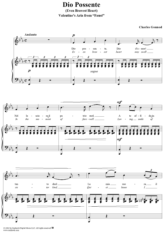 Even Bravest Heart from "Faust"