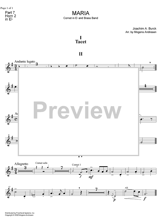 Maria - Horn in E-flat 2