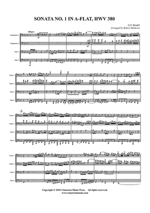 Sonata No. 1 in Ab, HWV 380 - Score
