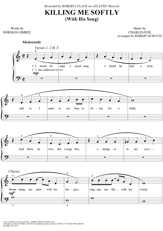 Killing Me Softly (with His Song)