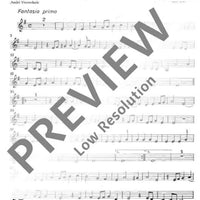 Fantasie overo canzoni alla francese - 2nd Part, Violin Clef