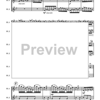 Allegro for Two Flutes - Score