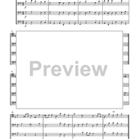 Water Music Selections for Trombone Quartet - Score