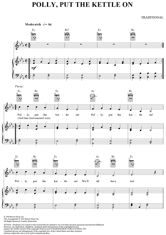 Polly, Put the Kettle on