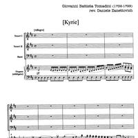 Messa breve in Re (Missa brevis in D Major) - Score