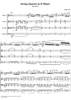 String Quartet in D Minor, Movement 1 - Full Score