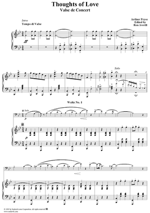 Thoughts of Love - Piano Score