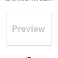 Divertissement sur un Theme de Donizetti    - op. 60 - Flute