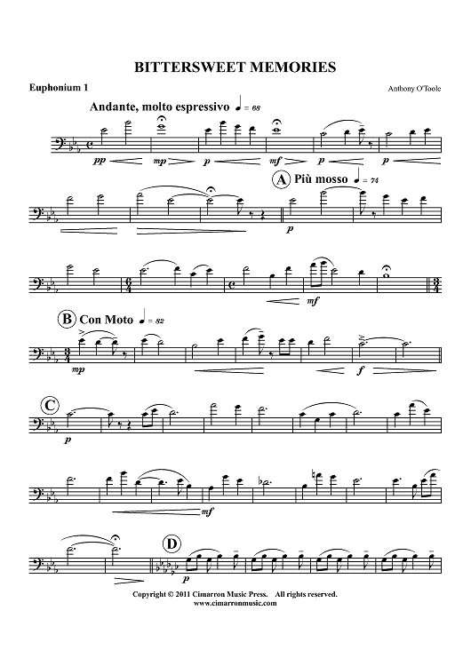 Bittersweet Memories - Euphonium 1 BC/TC