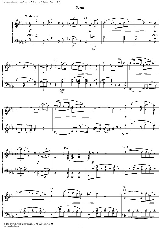 La Source, Act 1, No. 3: Scène