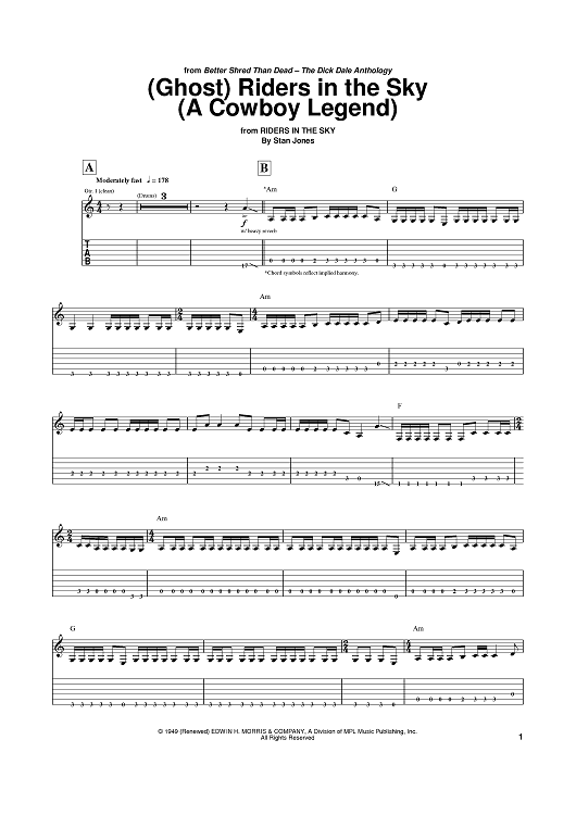 (Ghost) Riders In The Sky (A Cowboy Legend)