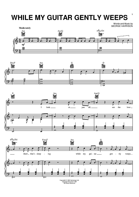 While My Guitar Gently Weeps