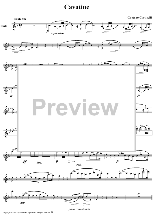 Cavatine - Flute