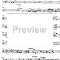 Konzert for horn and string orchestra op.107 [set of parts] - Cello