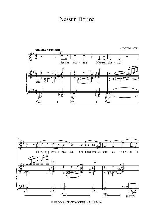Nessun Dorma