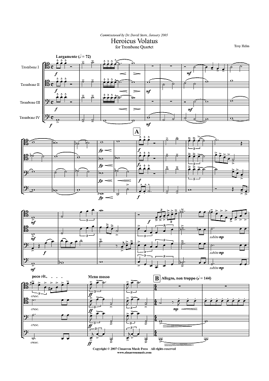 Heroicus Volatus - Score