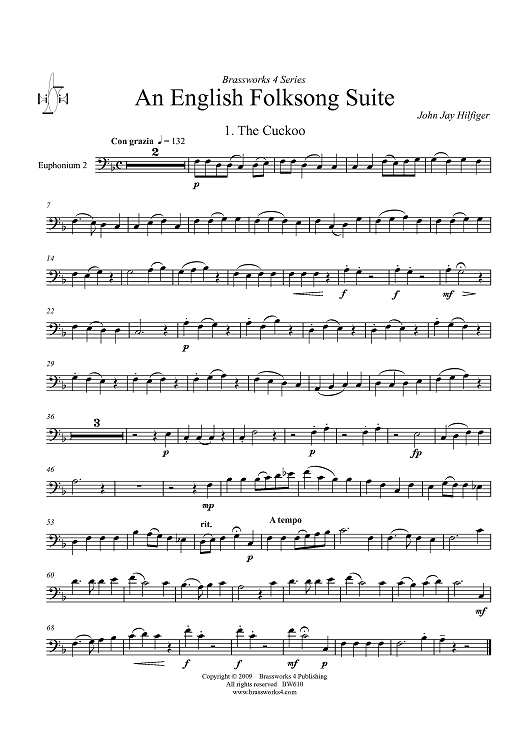 An English Folksong Suite - Euphonium 2